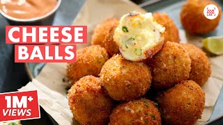 Cheese Balls Recipe | Crispy & Cheesy Cheese Balls | Home-made Bread Crumbs | Chef Sanjyot Keer