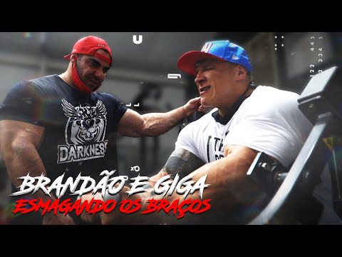 RAFA BRANDÃO E GIGA TREINO DE BRAÇOS