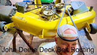 John Deere Deck Belt Routing Diagram Video LA145, MELLON Head as PTO!