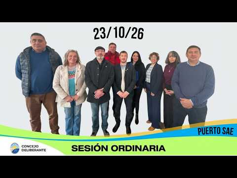 Sesión Ordinaria 25-10-2026 | Puerto San Antonio Este