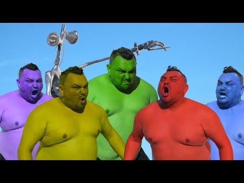 Team Hulk VS Metal Siren Head