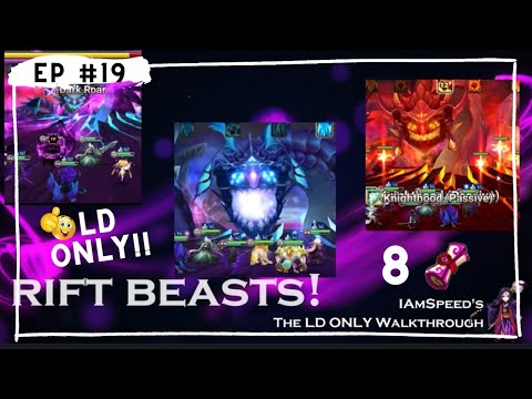 Ep 19 - LD Only Rift Beasts Teams for "A+ to SSS" Rank. Plus 8 LD Summons.