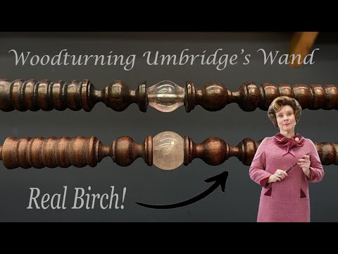 Making Dolores Umbridge's Wand - from real wood!