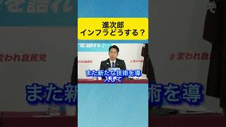 小泉進次郎「インフラどうする？」 #shorts #おすすめ #小泉進次郎 #政治 #総裁選 #自民党