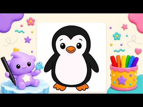Unlock Your Creativity With Penguin Colouring A4