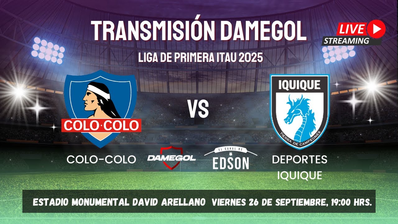 🔴VIVO🔴 [[Colo Colo]] 🆚 [[Deportes Iquique]] | Transmisión online