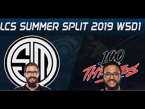 TSM vs 100 Thieves | LCS Summer 2019 W5D1 | FULL GAME