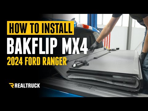 How to Install RealTruck BAKFlip MX4 (GEN 3) Hard Folding Tonneau Cover on a 2024 Ford Ranger