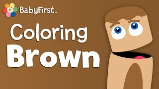 Monkies, Bears and Cookies | Brown | Learn Colors | Color Crew | BabyFirst TV