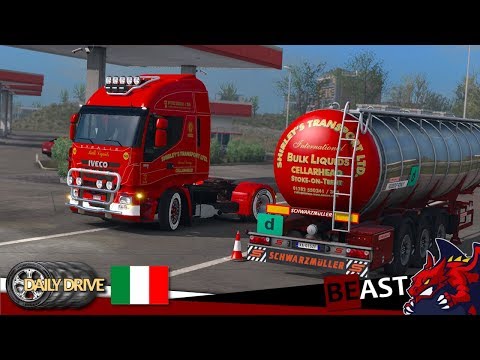 ETS2 | DLC "ITALY" | #12 - "IVECO Stralis AS2 Euro5 (sound CURSOR 10 by Leen)" - daily drive