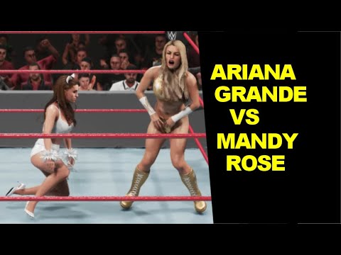 WWE 2K19 Ariana Grande vs Mandy Rose - Extreme Rules