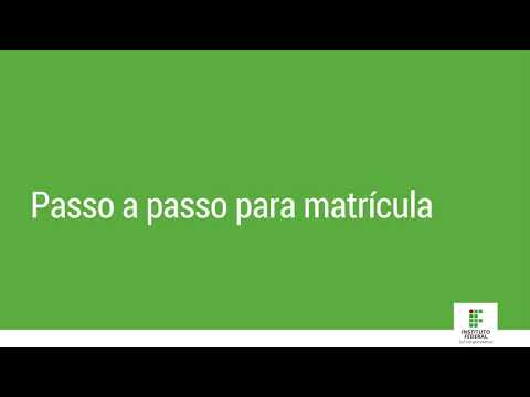 Tutorial para realização da matrícula no IFSul através do Gov.br