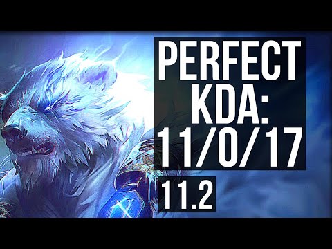 VOLIBEAR vs GNAR (TOP) | 11/0/17, Legendary, 400+ games | BR Grandmaster | v11.2