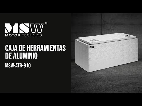 vídeo - Caja de herramientas de aluminio - 91 x 44,5 x 43 cm - 119 L