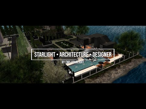 Starlight Architecture Designer - The Black House - Secondlife Metaverse