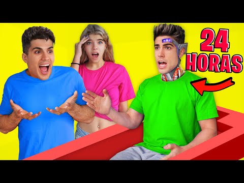 24 HORAS SIENDO ROBOT !!