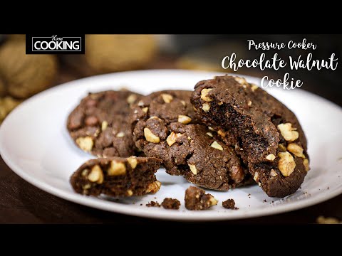 Pressure Cooker Chocolate Walnut Cookie | Chocolate Chip Cookies | Snacks | Cookies Recipe