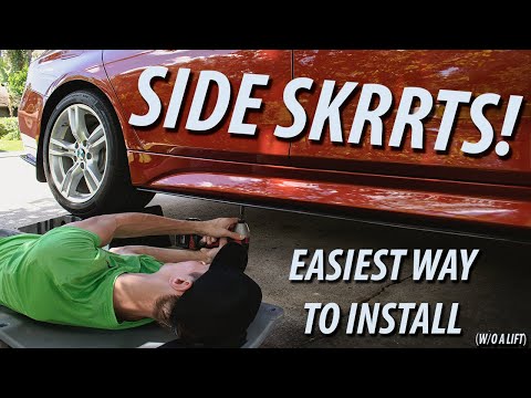 HOW TO INSTALL CARBON FIBER SIDE SKIRT EXTENSIONS | BMW F30 | FROM EXTREME ONLINE STORE