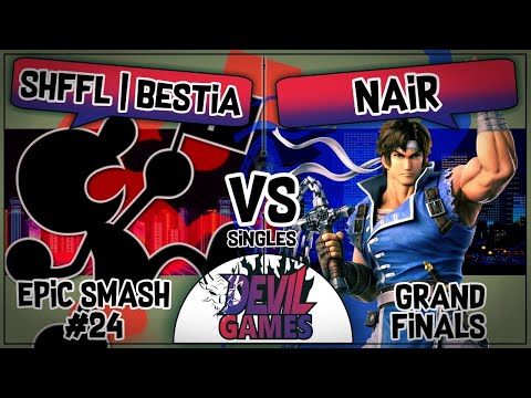 Epic Smash #24: SHFFL|Bestia (Mr. Game & Watch) vs Nair (Richter) - Grand Final