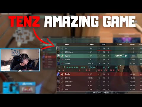 TENZ 33 ELIMS *AMAZING* JETT GAME - Full Valorant Ranked