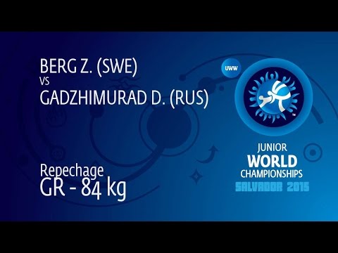 Repechage GR - 84 kg: Z. BERG (SWE) df. D. GADZHIMURAD (RUS), 4-2