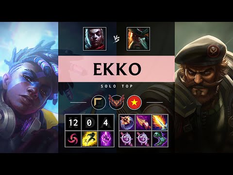 Ekko Top vs Gangplank: Triple Kill, Legendary - VN Grandmaster Patch 14.24