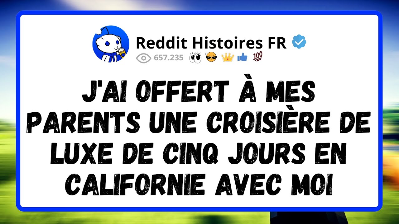 J'Ai Offert À Mes Parents Une Croisière De Luxe De Cinq Jours En Californie Avec Moi