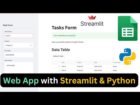 Make Web App Using Google Sheets Python And Streamlit