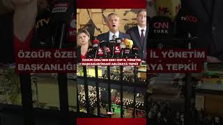 Özgür Özel'den eski CHP İl Başkanlığı'ndaki ablukaya tepki!