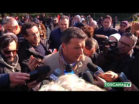 2018-02-11 FIRENZE - RENZI IN BICI A FIRENZE, POI PRANZA CON SARTI (ANPI)