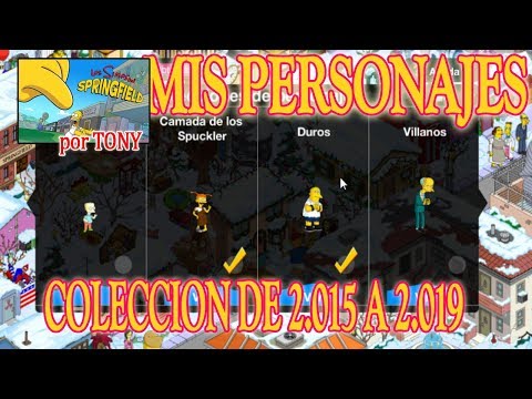 Los Simpson Springfield "Los personajes que conseguí hasta el 31 de diciembre de 2.019" por Tony