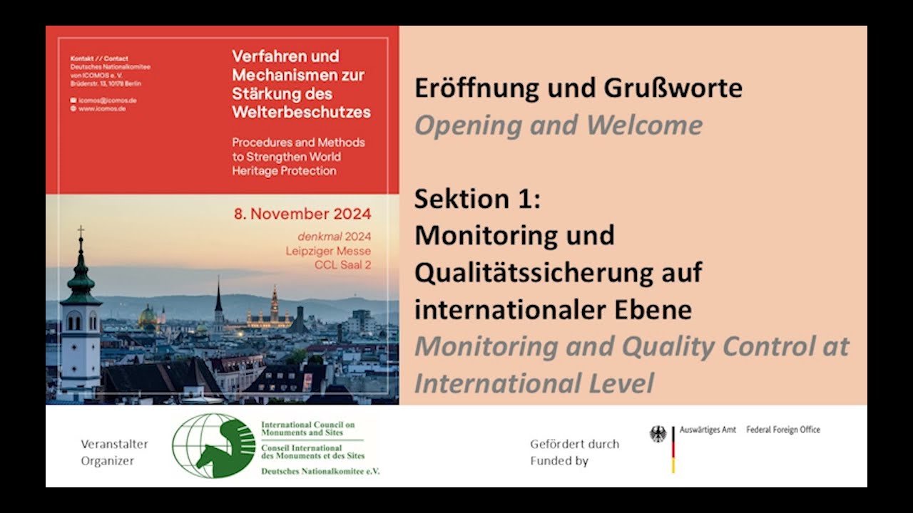 (1/3) Procedures and Methods to Strengthen World Heritage Protection, 8.11.2024, Leipzig/online  EN