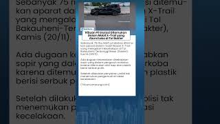 Polisi Temukan 75 Ribu Pil Ekstasi di Mobil Kecelakaan di Tol Lampung, Sopir Diduga Melarikan Diri