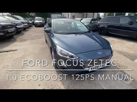 2019 68 FORD FOCUS 1.0 ECOBOOST 125PS ZETEC 5 DOOR IN CHROME BLUE WITH 19000 MILES WITH SAT NAV