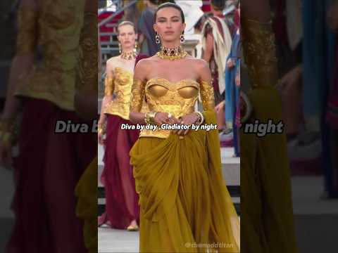 Dolce & Gabbana Alta Moda women 2025 #shorts #runway #fashion #catwalk #supermodels