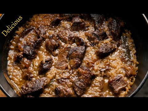 Simple Dutch Oven Beef and Rice, Melt in Your Mouth Delicious!