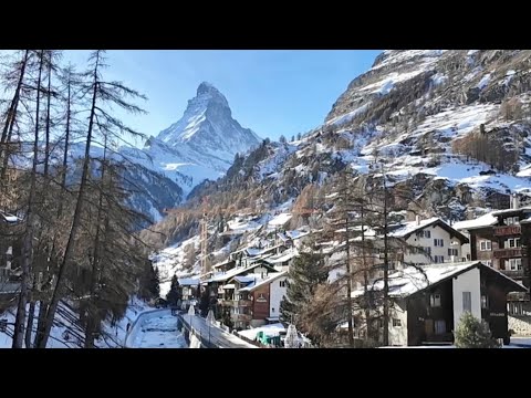 The UNREAL Village At Bottom Of The Matterhorn - My Journey Thru Swiss Alps & Zermatt Cheese Fondue