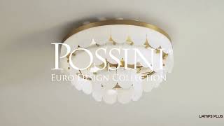 Watch A Video About the Possini Euro Haumea Warm Gold Ceiling Light