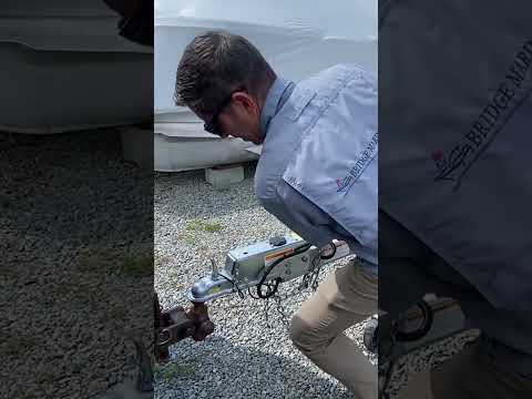 Bridge Marina Quick Trailering Tip: Connecting Your Hitch To Your Trailer #shorts #boat #trailer