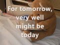 Tamia's Tomorrow Lyrics on screen