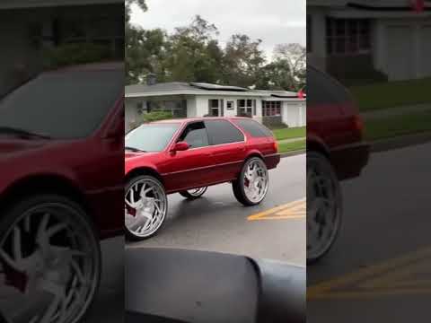 Crazy 1991 Honda Accord Wagon on 30’s At the Florida Classic