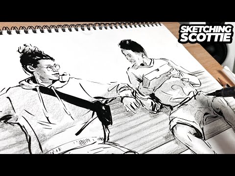 How I SKETCH people quickly from a REFERENCE