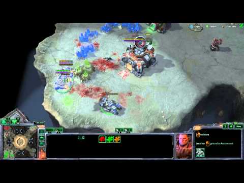 Starcraft 2 - Epic TvT Match Marines vs. Battlecruisers!  Noobs fight til' the death!