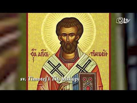 Katolički kalendar 26.1.2017. – sv. Timotej i Tit, biskup