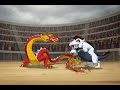 BATTLE MONSTERS DRAGON VS COW DOG