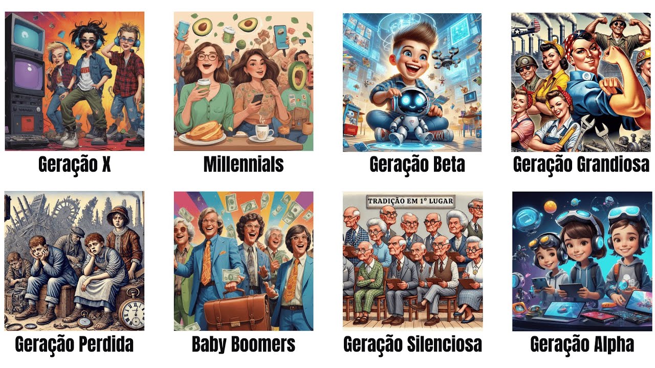 Explicando Cada Geração em 16 Minutos, explicação sem complicação