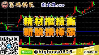 【大戶羅盤籌碼動能】 #謝宗霖1111，精材繼續衝 新股接棒漲 (圖)