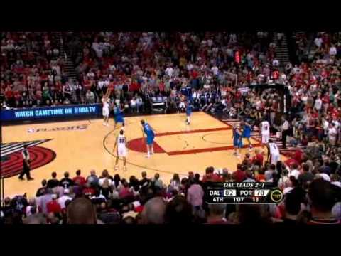 Dallas Mavericks vs Portland Trailblazers, game 4, 2011