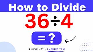 36÷4  Divide 36 by 4 - Long division Method