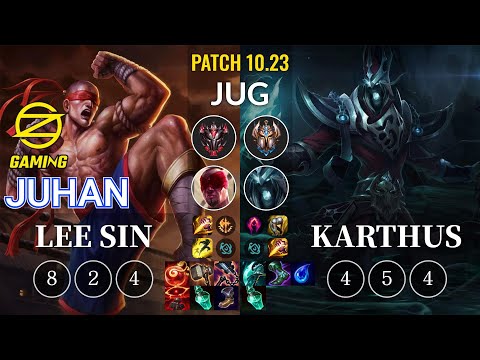 OZ Juhan Lee Sin vs Karthus Jungle - KR Patch 10.23